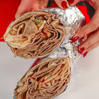 Livi Express doner wrap in Livingston.